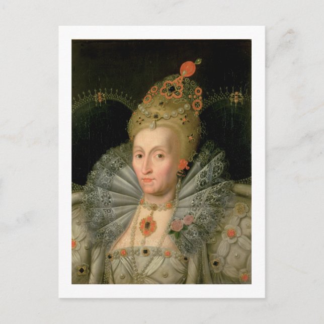 Carte Postale Queen Elizabeth I (portrait de bust length) (Devant)