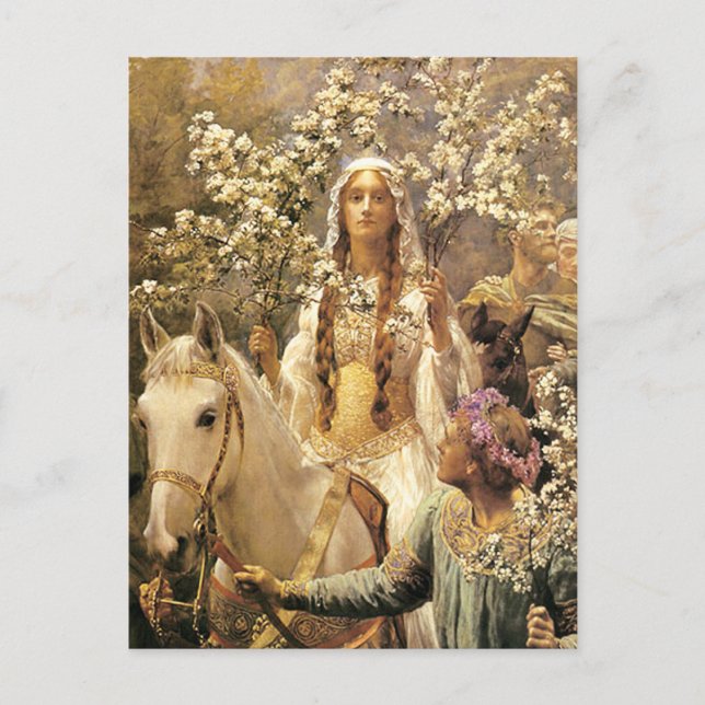 Carte postale Queen Guinevere Maying (Devant)