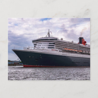 Carte Postale Queen Mary II dans le port de Hambourg