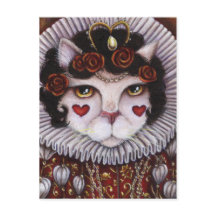 Queen of Hearts Cat Alice Wonderland Imaginaire Ar