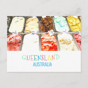 Carte Postale Queensland sorbet Australie funky voyage moderne