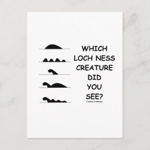 Carte Postale Quel Loch Ness Creature Avez-Vous Vu ?