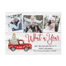 Quelle année Noël Camion de ferme rouge photo