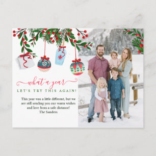 Carte Postale Quelle année Noël Photo Grey Holiday