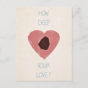Carte Postale quelle profondeur est votre amour