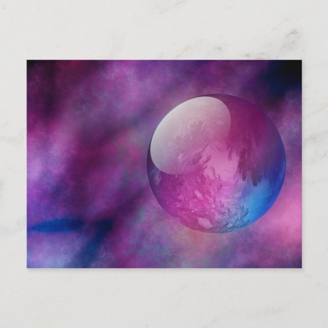 Carte Postale Quelque part dans l'espace extra-atmosphérique Car (Devant)