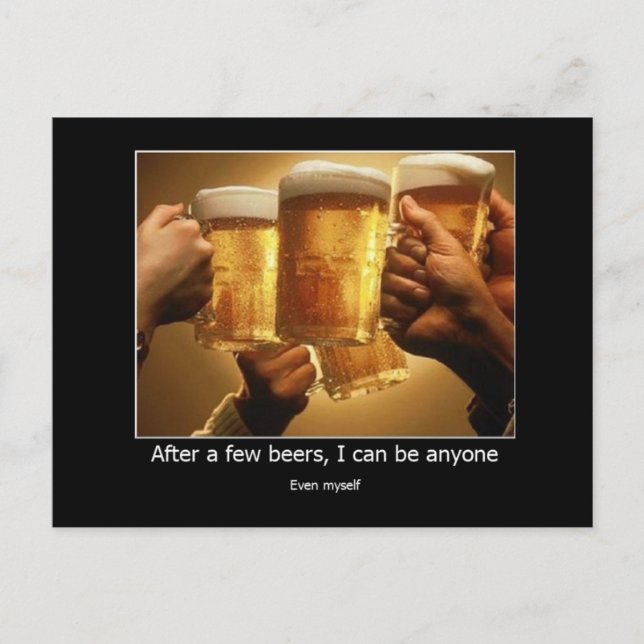 Carte postale Quelques bières (Devant)