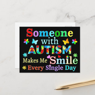 Carte Postale Quelqu'Un Avec AUTISME Me Rend Souriant