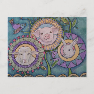 Carte postale 'Quelqu'un pas quelque chose'