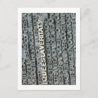 Carte Postale Qu'est-ce que la Vérité ? - Que es la Vertat ?