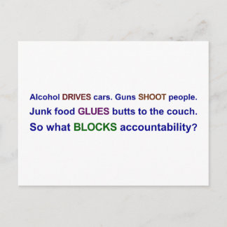 Carte Postale Qu'est-il advenu de la responsabilité personnelle