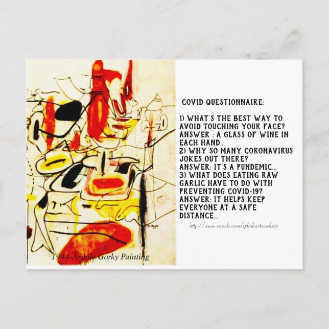 Carte Postale <<Questionnaire sur la copie>> (Devant)