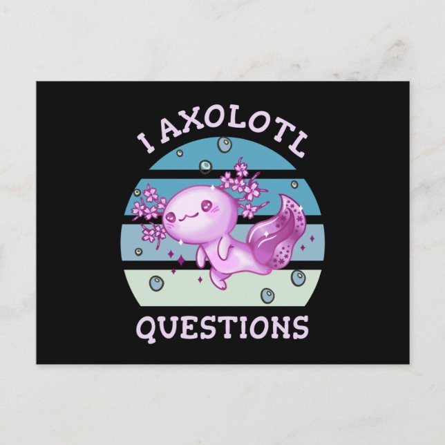 Carte Postale Questions axolotales (Devant)