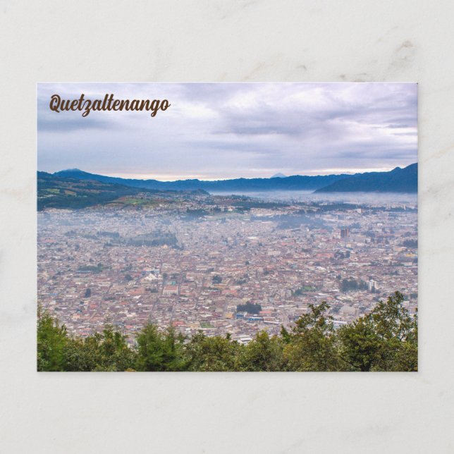 Carte Postale Quetzaltenango, Guatemala, Cerro El Baúl (Devant)