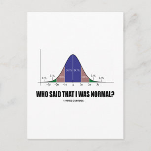 Carte Postale Qui A Dit Que J'Étais Normal ? (Humour des États)