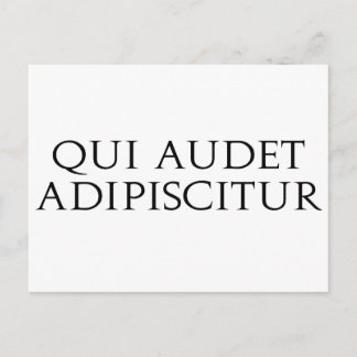 Carte Postale Qui Audet Adipiscitur