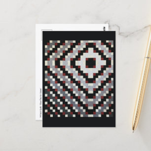 Carte postale Quilt Bow Cravate 9 patchs