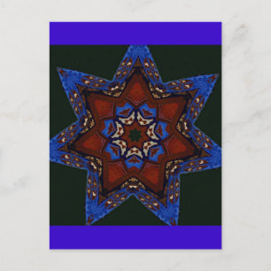 Carte Postale Quilt Star
