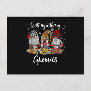 Carte Postale Quilter Avec Mes Gnomies Noël Gnomes Holiday
