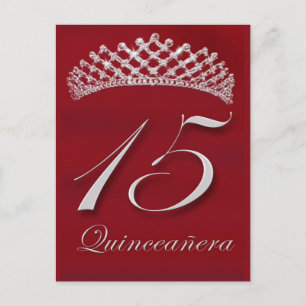 Carte Postale Quinceañera pour le 15ème anniversaire