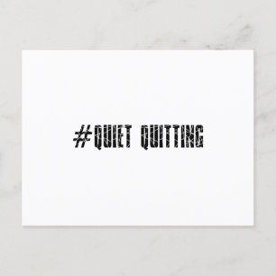 Carte Postale Quitter tranquillement