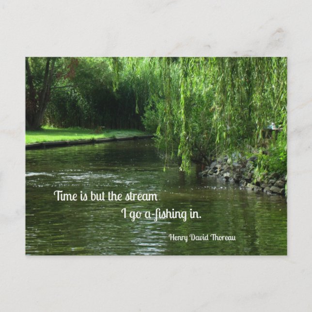Carte Postale Quota about time and fishing. (Devant)
