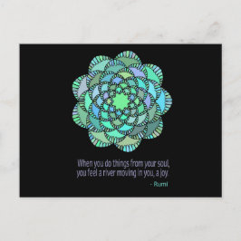 Carte Postale Quota de Mandala Rumi Joy