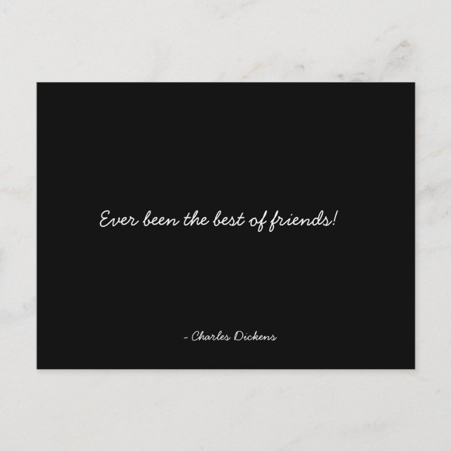 Carte postale Quotable Friends and Friendship (Devant)