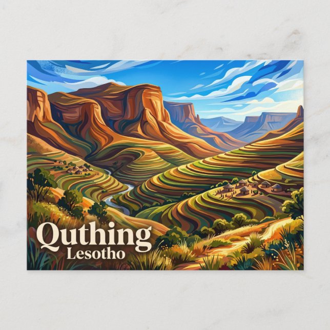 Carte Postale Quthing Lesotho (Devant)