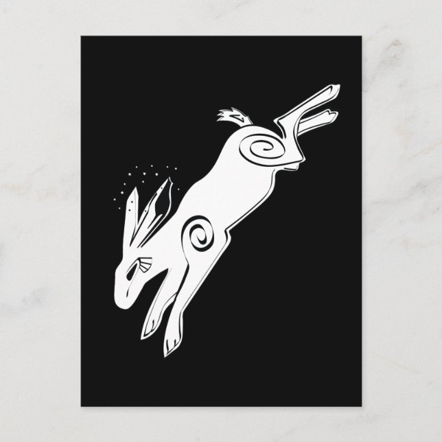 CARTE POSTALE RABBIT COSMIQUE (Devant)