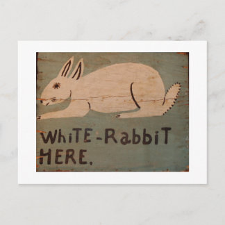 Carte Postale Rabbit d'art populaire