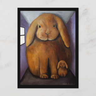 Carte Postale Rabbits Den