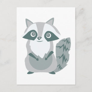 Carte Postale Raccoon