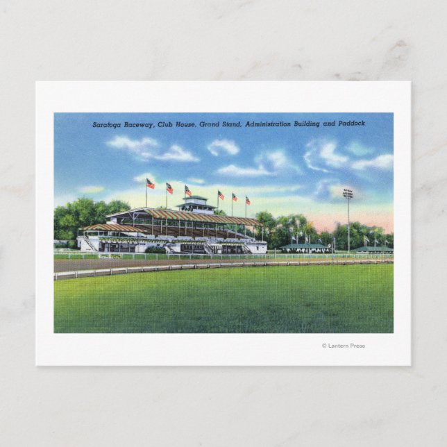 Carte Postale Raceway View de Grand Stand, Club House, (Devant)