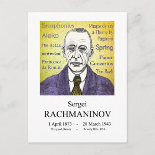 Carte Postale Rachmaninov
