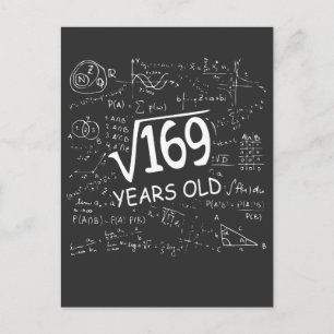 Carte Postale Racine carré de 169 13e anniversaire 13 ans
