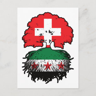 Carte Postale Racines et couronne de l'arbre syro-suisse