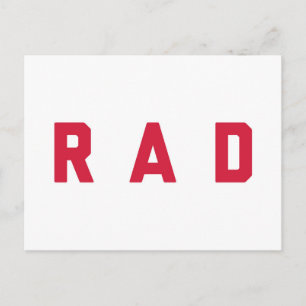 Carte Postale Rad Funny Quote