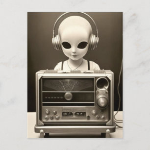 Carte Postale Radio Alien