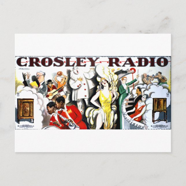 Carte Postale Radio Crosley (Devant)