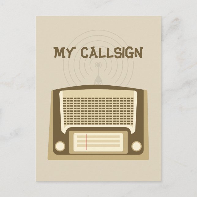 Carte Postale Radio de jambon (Devant)