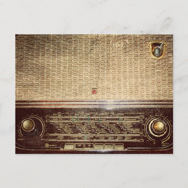 Carte Postale radio vintage (Devant)