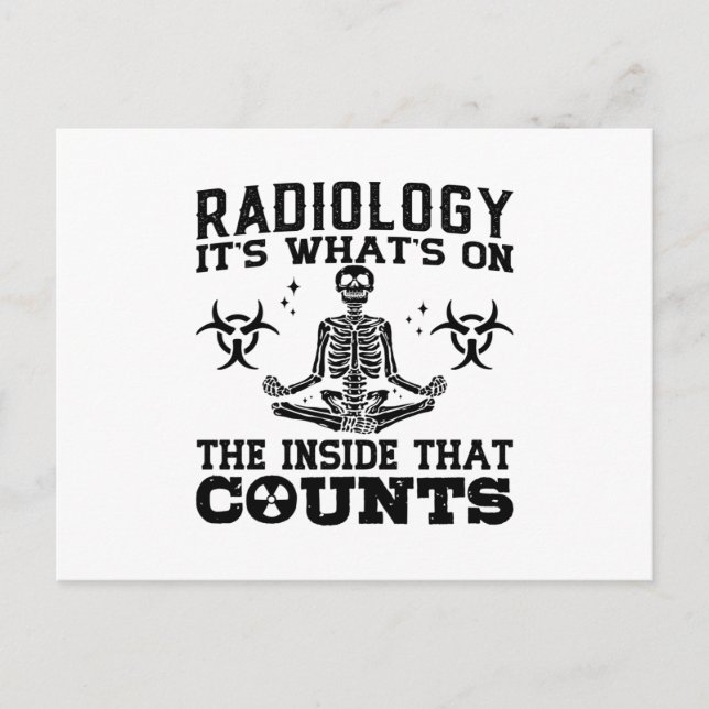 Carte Postale Radiologie C'est ce qui se passe sur le technologu (Devant)