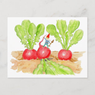 Carte postale Radish Garden Gnome