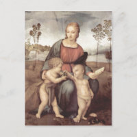 Raffael Madonna mit dem Stieglitz, Szene : Maria m