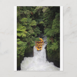 Carte Postale Rafting au-dessus de la cascade Nouvelle-Zélande