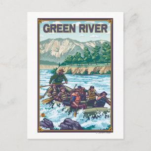 Carte Postale Rafting en eau blanche - Green River, Washington