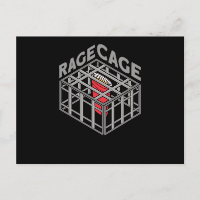 Carte Postale Rage Cage Boire Alcool Partie Boire Jeu (Devant)