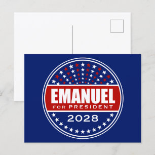 Carte Postale Rahm Emanuel Président 2028