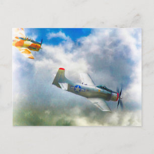 Carte Postale RAIDERS DE LA FORCE AÉRIENNE DE 2ème guerre mondia